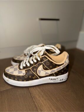 Brown & Cream Sneakers